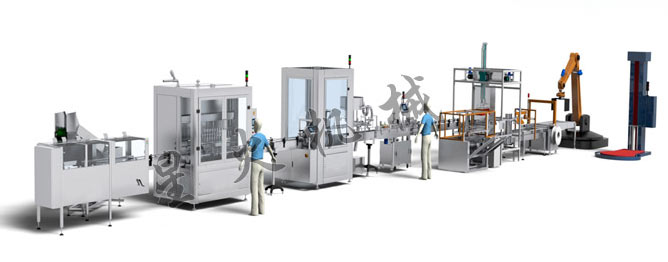 全自動(dòng)液體灌裝生產(chǎn)線-農(nóng)藥乳劑灌裝生產(chǎn)線