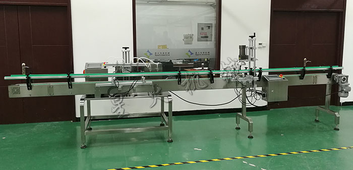 四頭磁力泵灌裝旋蓋生產(chǎn)線/全自動(dòng)小型液體灌裝生產(chǎn)線