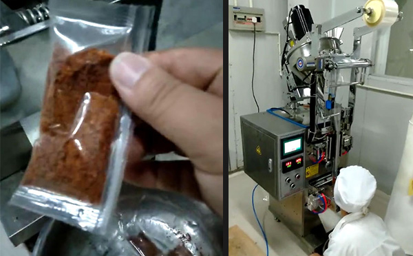 星火廠家燒肉粉包裝機(jī)客戶案例實(shí)拍圖